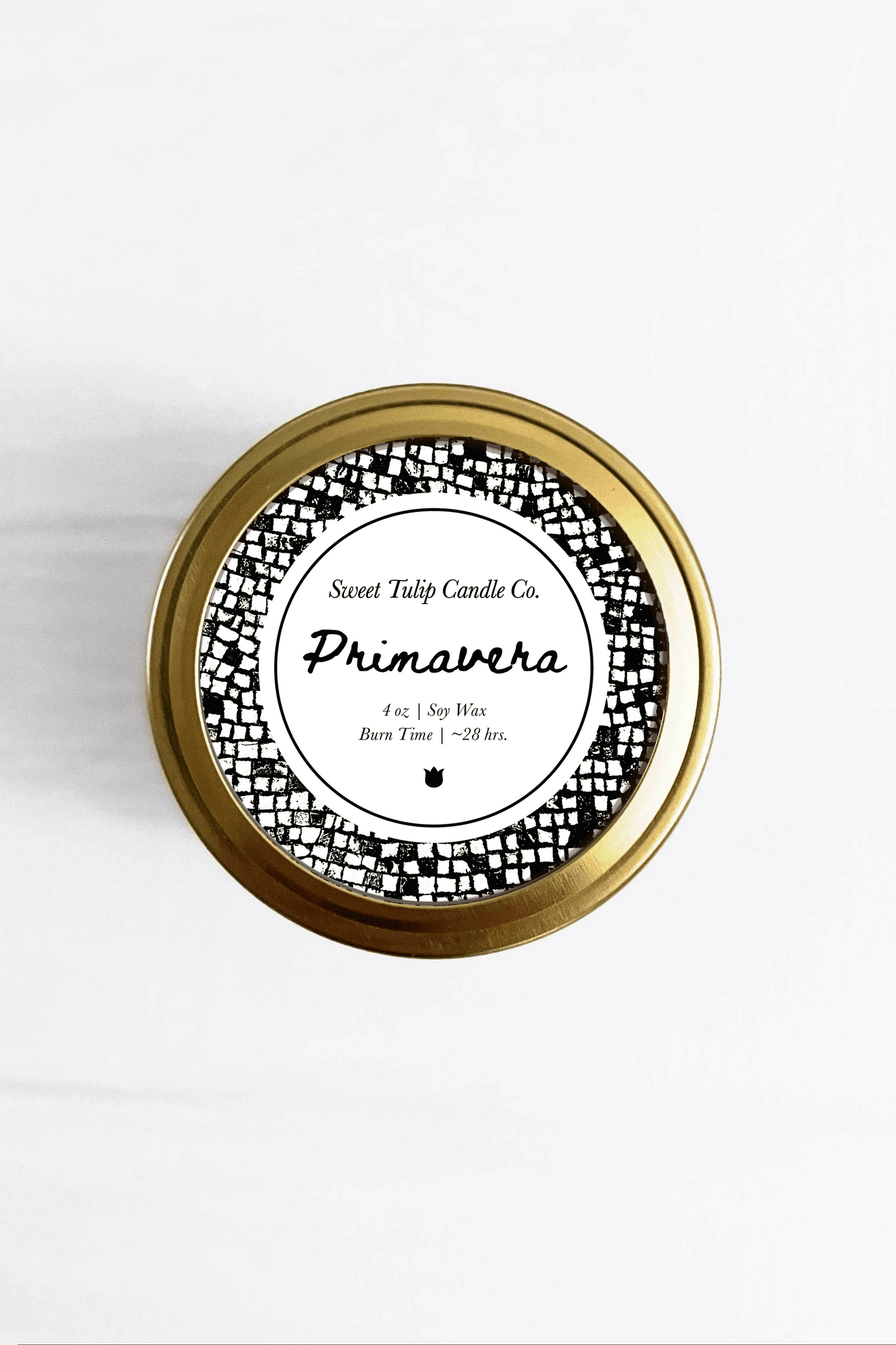 Primavera 4oz Mini Mason Jar Soy Candle - Sweet Tulip Candle Co.