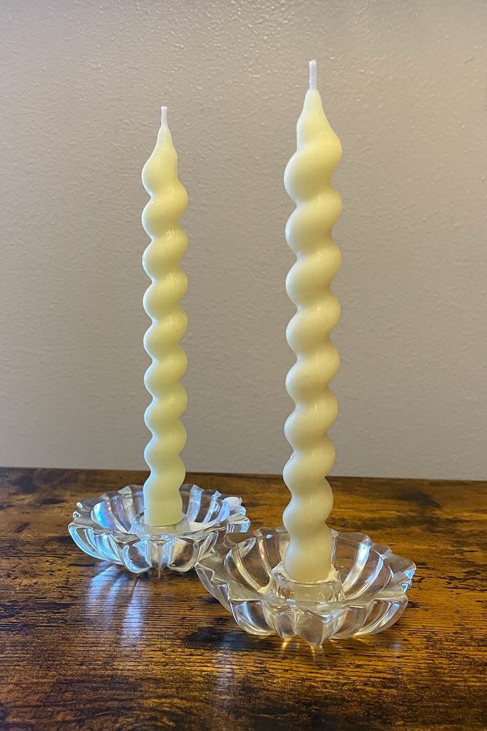 Beeswax Spiral Pillar Candle - Sweet Tulip Candle Co.