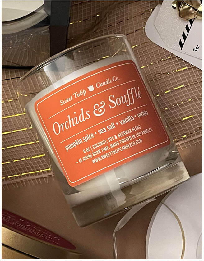 Orchids & Soufflé | Glass - Sweet Tulip Candle Co.