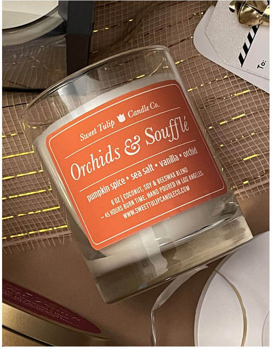 Orchids & Soufflé | Glass - Sweet Tulip Candle Co.