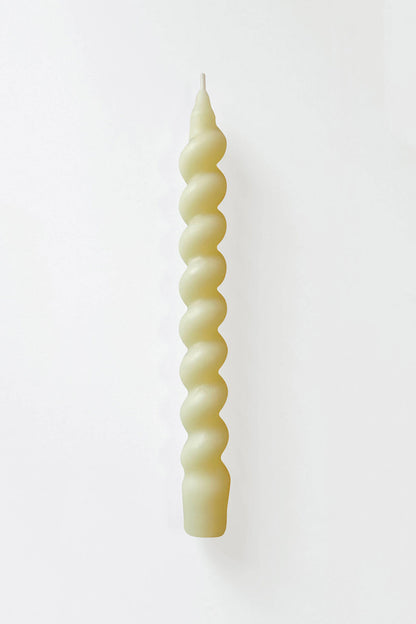 Beeswax Spiral Pillar Candle - Sweet Tulip Candle Co.