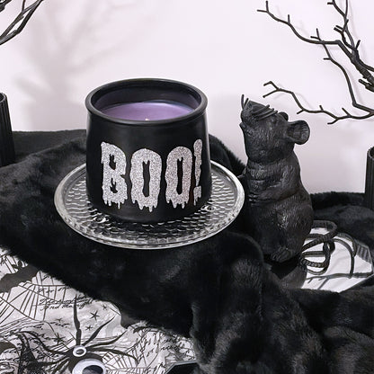Boo! Lavender Coconut Cauldron Candle 11oz - Sweet Tulip Candle Co.