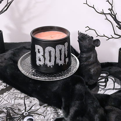 Boo! Pumpkin Sugar & Spice Cauldron Candle 11oz - Sweet Tulip Candle Co.