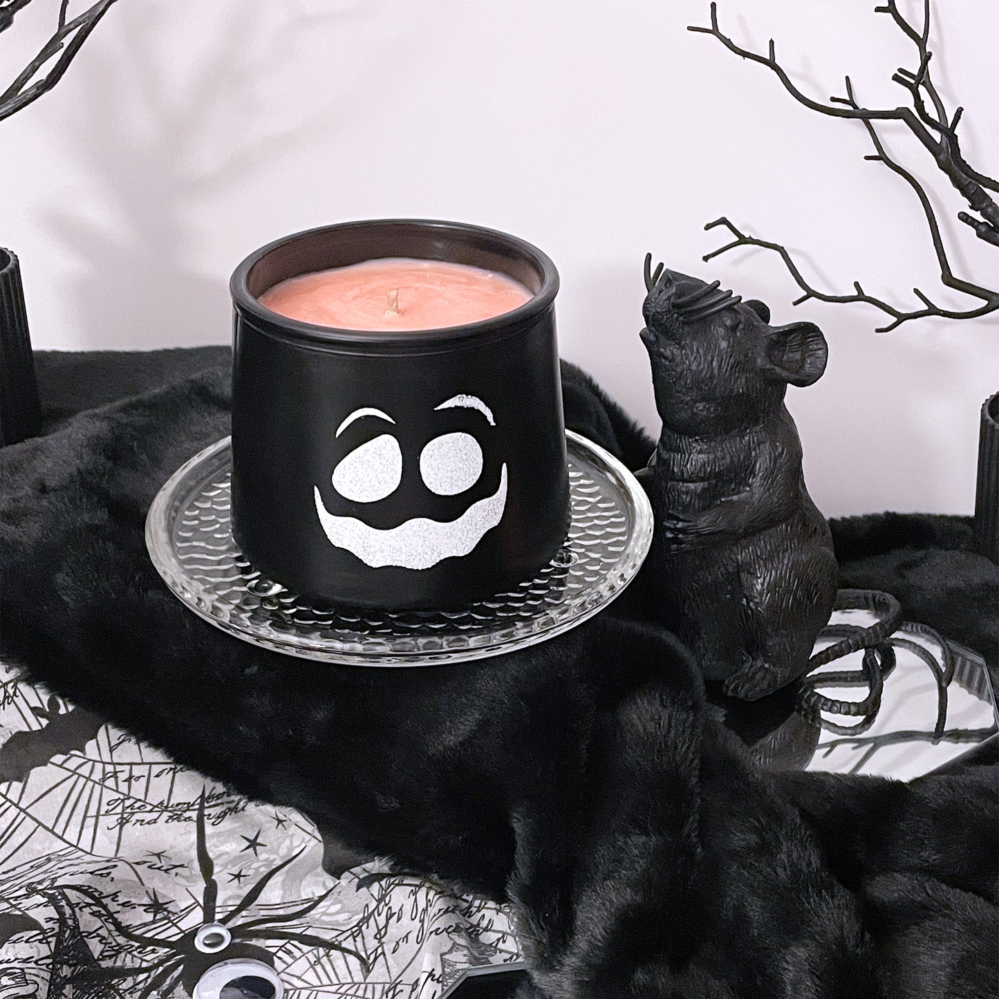 Boo! Pumpkin Sugar & Spice Cauldron Candle 11oz - Sweet Tulip Candle Co.