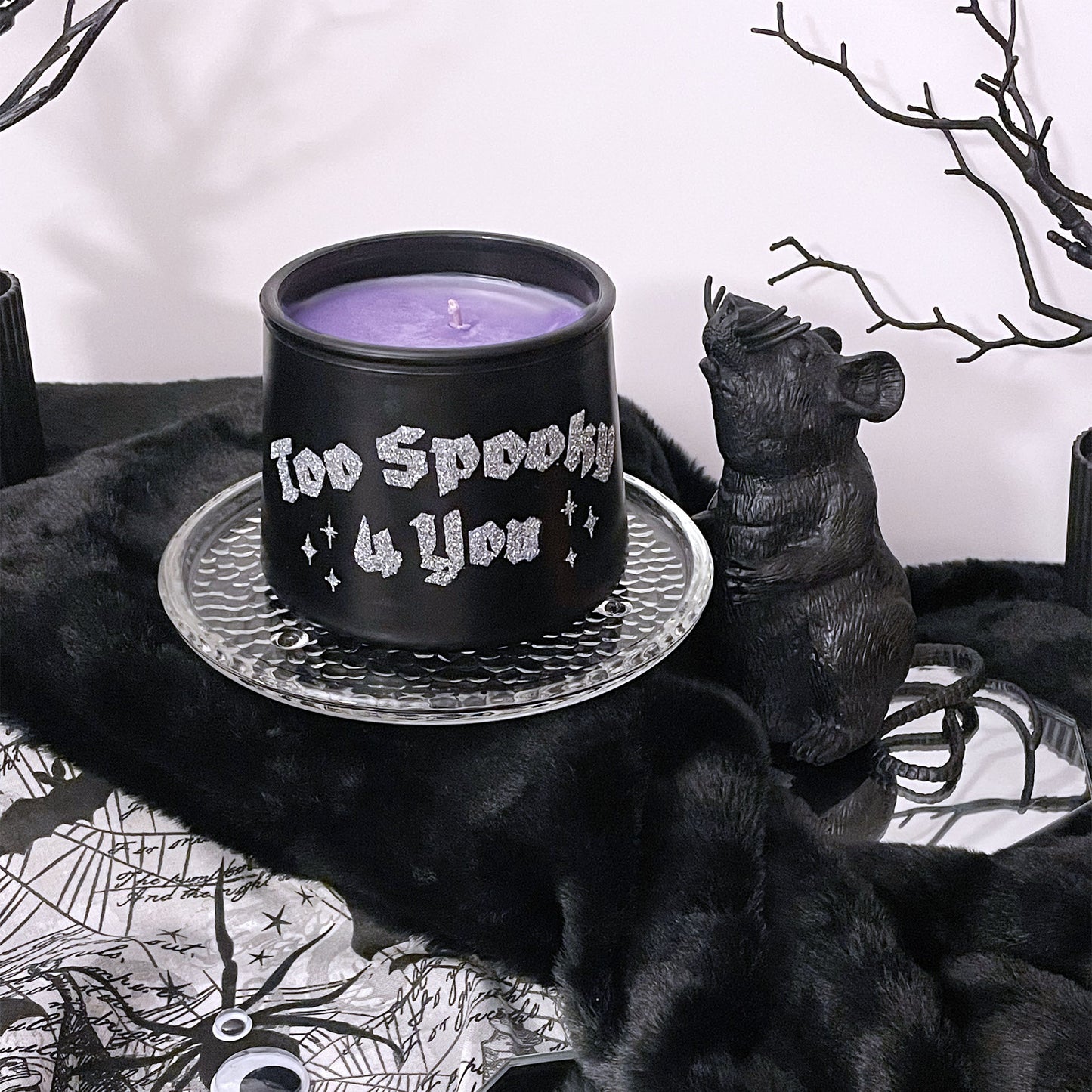 Too Spooky 4 You Lavender Coconut Cauldron Candle 11oz - Sweet Tulip Candle Co.