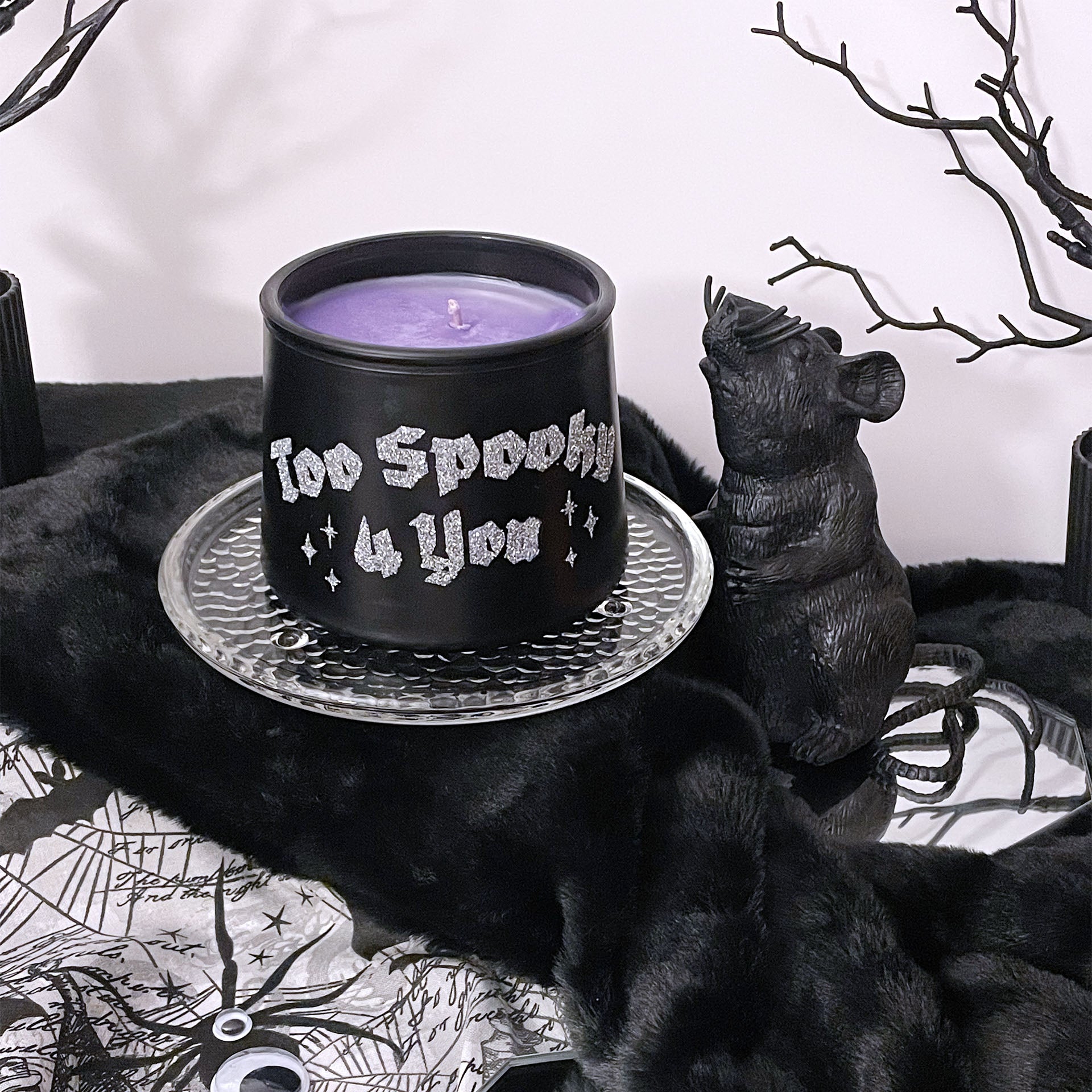 Too Spooky 4 You Lavender Coconut Cauldron Candle 11oz - Sweet Tulip Candle Co.