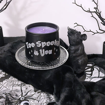 Too Spooky 4 You Lavender Coconut Cauldron Candle 11oz - Sweet Tulip Candle Co.