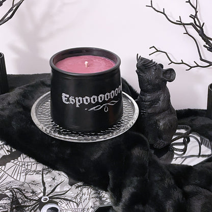 Espooooooki Scarlet Pomegranate Cauldron Candle - Sweet Tulip Candle Co.