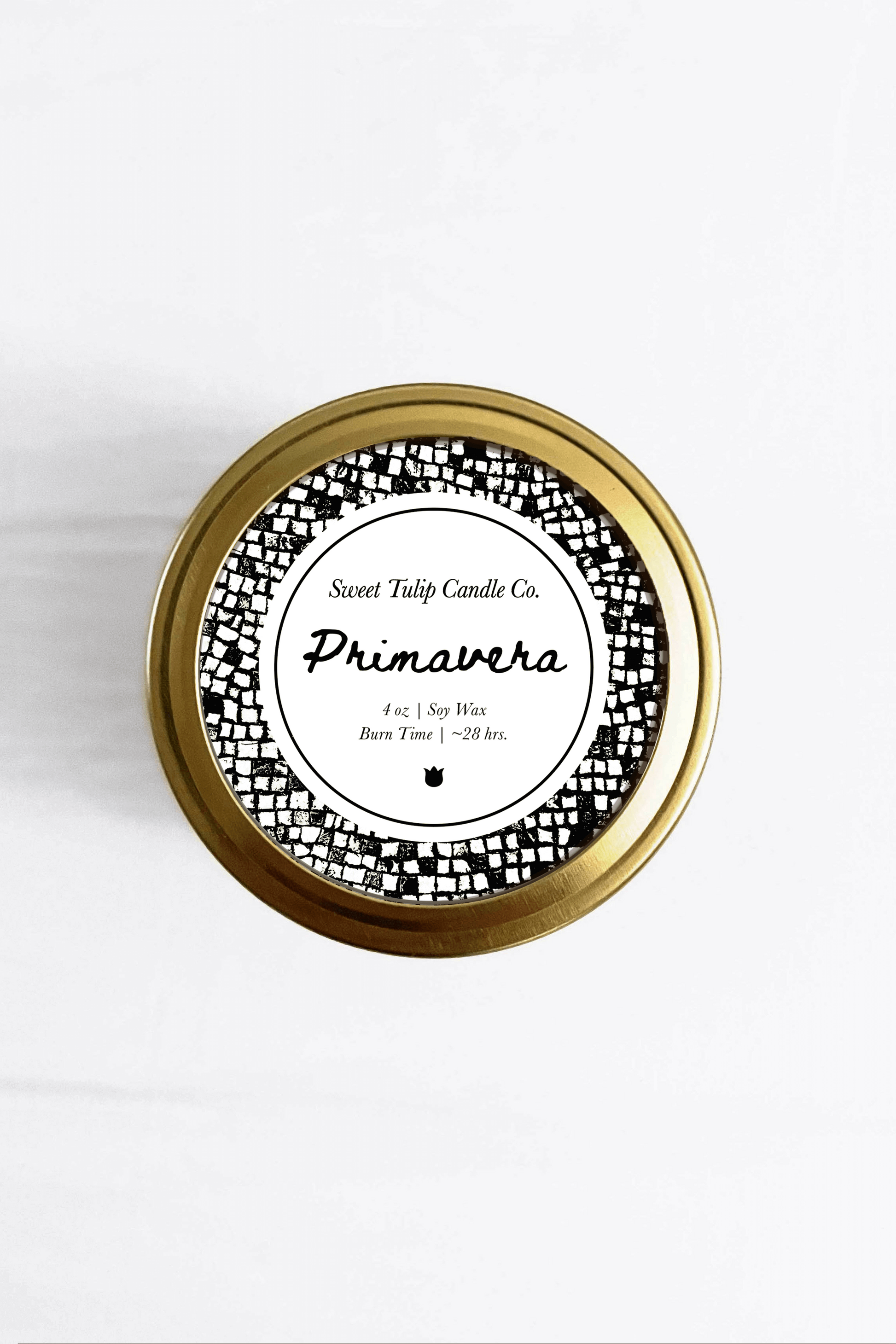 Primavera 4oz Mini Mason Jar Soy Candle - Sweet Tulip Candle Co.