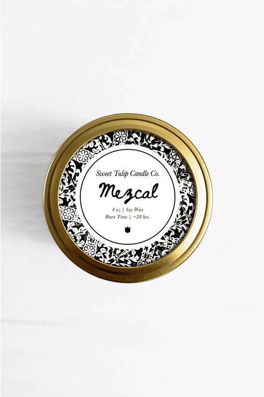 Mezcal 4oz Mini Mason Jar Soy Candle - Sweet Tulip Candle Co.