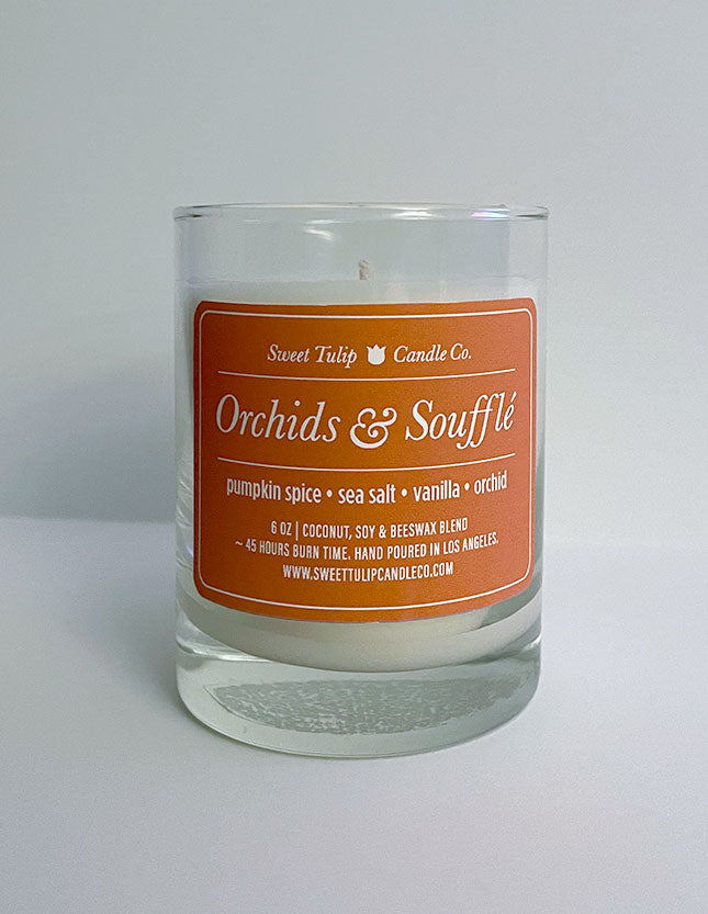 Orchids & Soufflé | Glass - Sweet Tulip Candle Co.