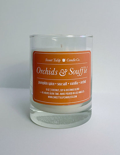 Orchids & Soufflé | Glass - Sweet Tulip Candle Co.