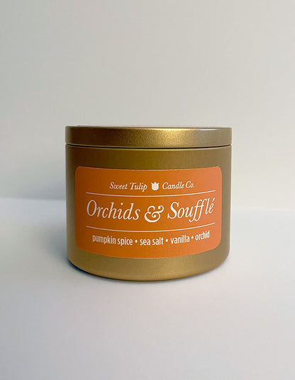 Orchids & Soufflé| Tin - Sweet Tulip Candle Co.