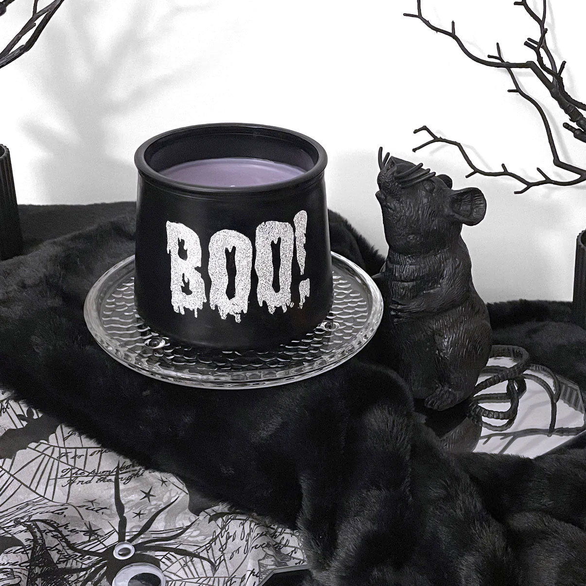 Boo! Lavender Coconut Cauldron Candle 11oz - Sweet Tulip Candle Co.