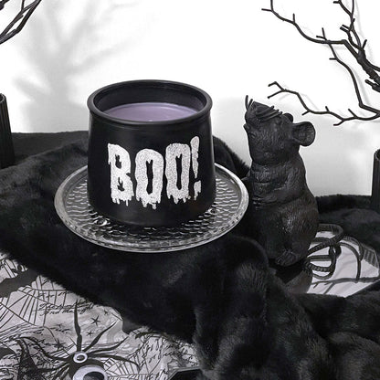 Boo! Lavender Coconut Cauldron Candle 11oz - Sweet Tulip Candle Co.